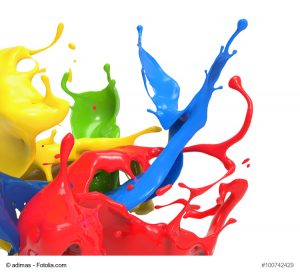 splashing colors