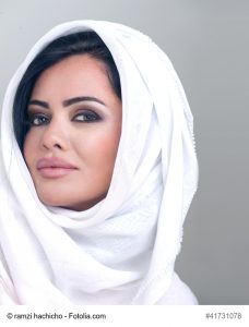 sensual portrait of a fresh beauty arabian girl with hijab